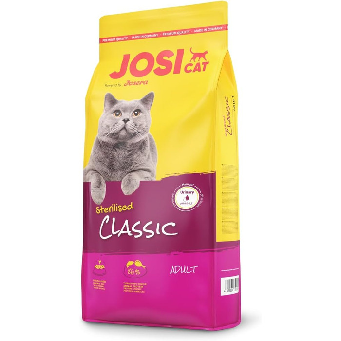 Сухий корм для стерилізованих котів JosiCat Sterilised Classic з птицею, 10 кг