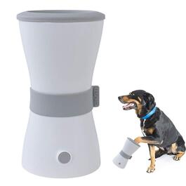 Автоматичний очищувач лап для собак PJDDP - мийка лап для домашніх тварин, портативна щітка для чищення лап, білий