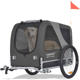 DOGGYHUT® Преміум великий велосипедний причіп для собак, 270 л, для середніх і великих порід
