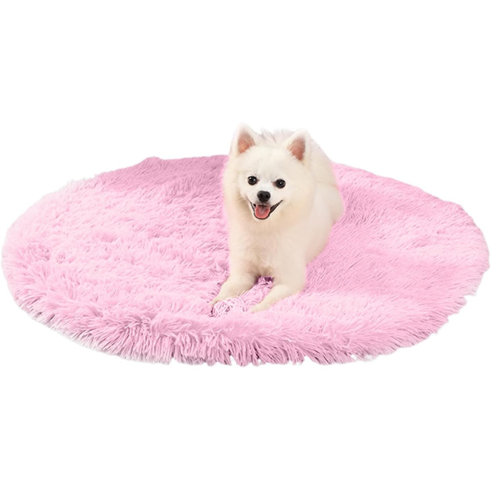 М'яке ліжко для собак Petcute, рожеве, 40x40 см - тепле, зручне, з неслизьким дном