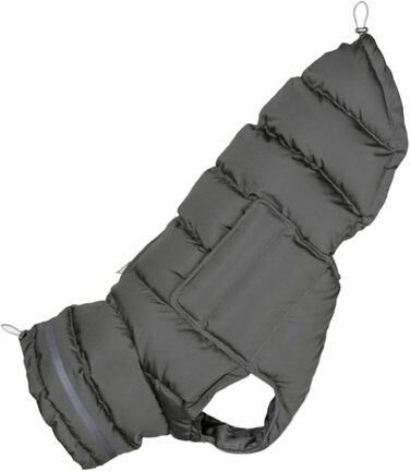 Зимовий одяг для собак: тепла куртка, жилет, одяг для великих собак, сірий колір