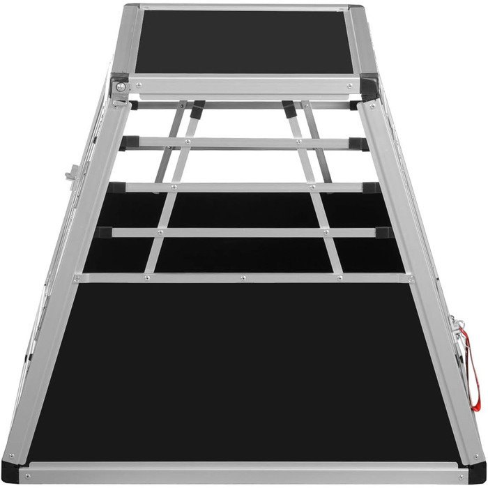 Алюмінієва переносна клітка для собак Transportbox N18 72x50x62 см з аварійним виходом та захистом від ударів, для безпечного транспортування в багажнику автомобіля