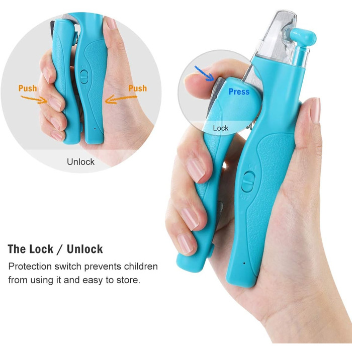 Професійний триммер для догляду за кігтями домашніх тварин з LED-підсвічуванням (для собак та котів)