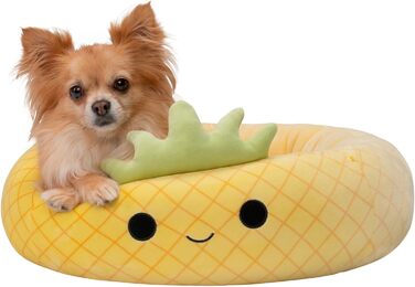 Ліжко для домашніх тварин Squishmallows Maui Ананас 50 см, офіційний плюш Jazwares, супер м'яке