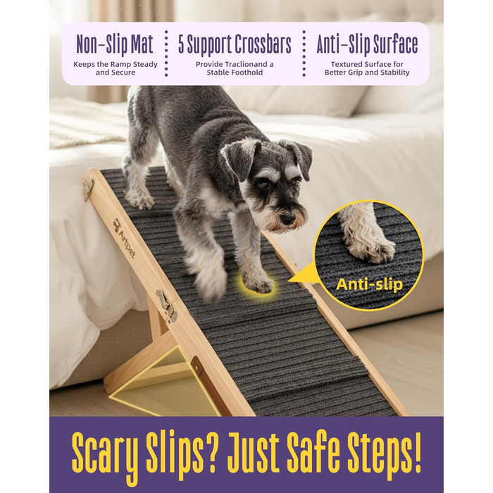 Рампа для собак Extra Lange 190 см – розкладна, для великих собак, до 90 кг (зовні), до 20 кг (всередині), для SUV, Kombi та автодому