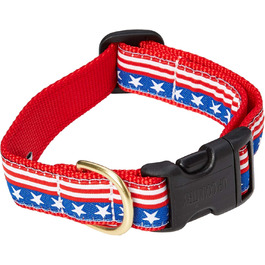 Нашийник Up Country SST-C-M Stars and Stripes для собак, ширина 2,5 см, розмір M, патріотичний дизайн