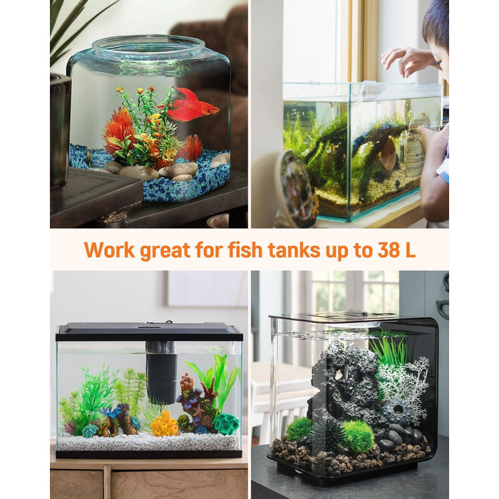 Набір для чищення акваріума Pawfly: сифон, пилосос, шланг 1,8 м, інструмент для очищення ґрунту