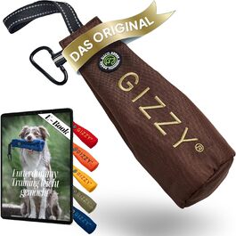 GIZZY® Оригінальний Futterdummy для собак: міцний мішечок для їжі для всіх порід | Тренування з ласощами | Аксесуари для собак (Коричневий)