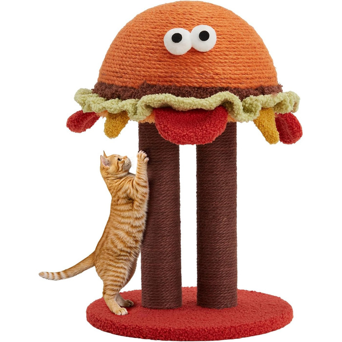 Котячий будиночок-кратцбаум Erinnyees, 47 см: милий, функціональний, з сизалевого мотузка для котів