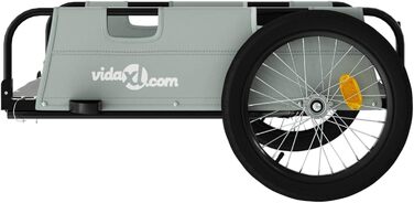 Фahrradanhänger ARKEM: Кошик-причіп для велосипеда з тканини Oxford та металу (сірий)