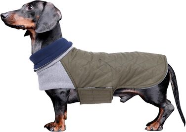 Теплий зимовий пуховик для такси для маленьких собак, зелений, S (довжина спини: 31-34 см)