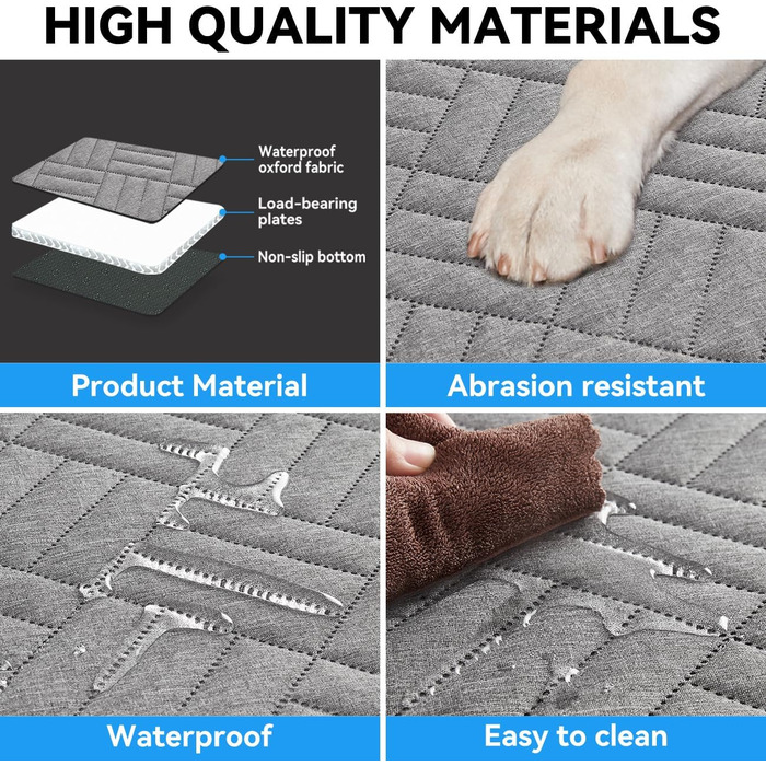 Подовжувач для заднього сидіння автомобіля для собак, вантажний ковпак для позашляховиків, жорстка основа, чохол для сидіння автомобіля для собак, гамак для собак в автомобіль, ліжко для собак для позашляховиків/автомобілів (сірий)