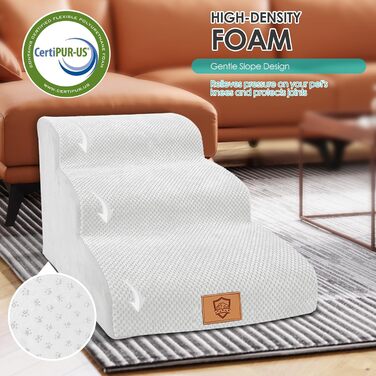 Сходи для собак Myiosus 60x40x40 см білі