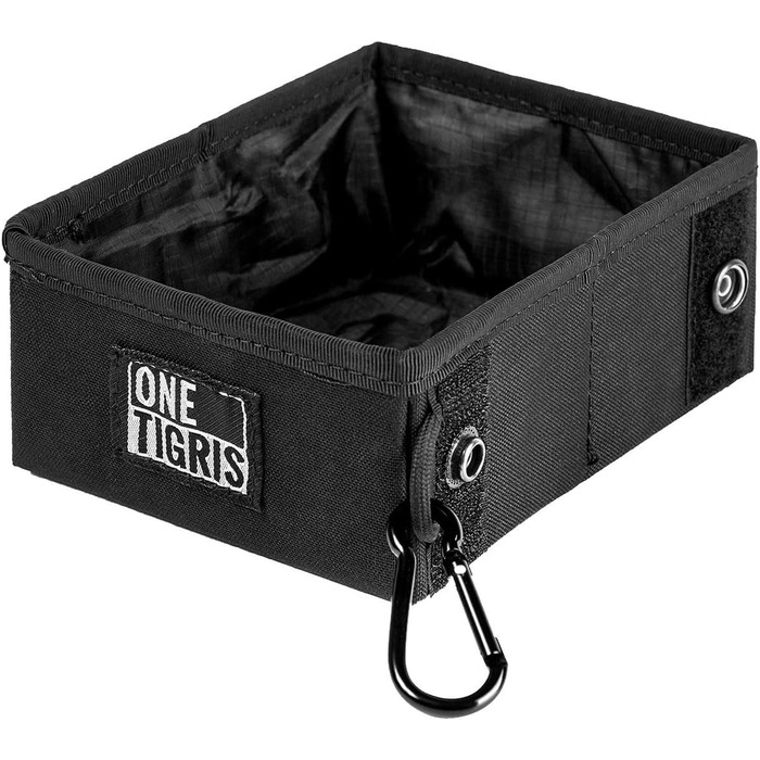 OneTigris Складаний миска для собак 0,9 л - дорожня, для подорожей, тренувань та активного відпочинку | Багаторазова упаковка