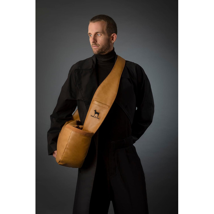 Трансформер для собак Noah & Paw: переноска для маленьких собак до 10 кг з регульованим плечовим ременем та м'яким хутром, 3 ступені безпеки, веганська шкіра