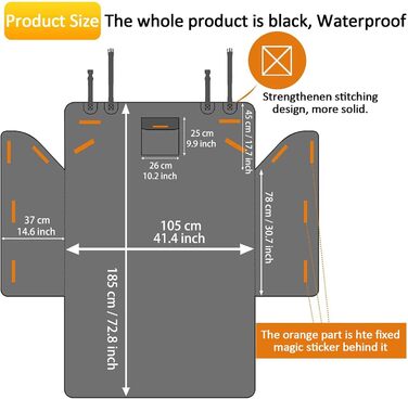 Захист для багажника автомобіля Auto Hundematte, для VW ID.7 Tourer/Kombi 2023-2025, водовідштовхуючий, стійкий до подряпин