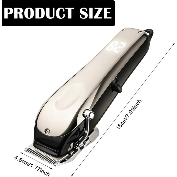 Бездротова машинка для стрижки шерсті коней Leise, 20W, 1500mAh, для густого волосся, стрижка собак та коней, 180x45 мм