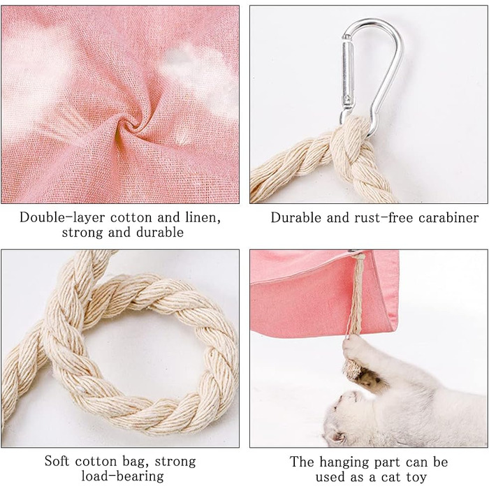 Гамак для кота, лежанка-переноска, гамак-ліжко для котів, тхорів, щурів, кроликів, маленьких собак та інших домашніх тварин. Розмір 47x47 см (зелений)