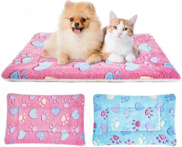 М'яке ліжко-матрац для собак та котів MICOOYO - рожевий, 69x52 см