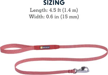 Повідок для собак Ruffwear Hi & Light, міцний, з інтегрованою кишенею, безпечний Crux-Clip, компактний, рожевий