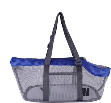 Транспортна сумка для тварин: переноска для маленьких собак, котів та інших дрібних тварин (блакитна)