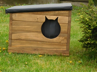 Будиночок для кота Gumiś, багатоколірний, прямокутний, 54 см x 46 см