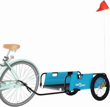 Причіп для велосипеда ARKEM, блакитний, з тканини Oxford та сталевим з'єднувачем