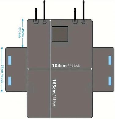 Захист для багажника автомобіля для Suzuki Vitara Hybrid (2016-2024), водовідштовхувальний, антиковзний, з захистом бокових стінок та бампера