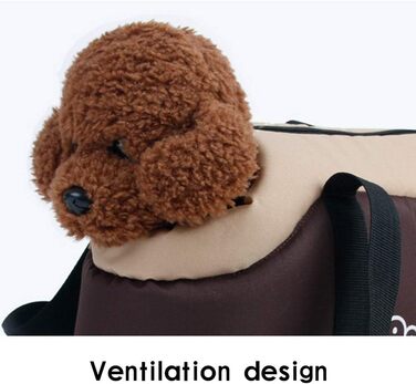 Сумка-переноска для собак, котів, дрібних тварин DLZFUDTY. Чорний колір, розмір L. Ідеально для прогулянок та подорожей.