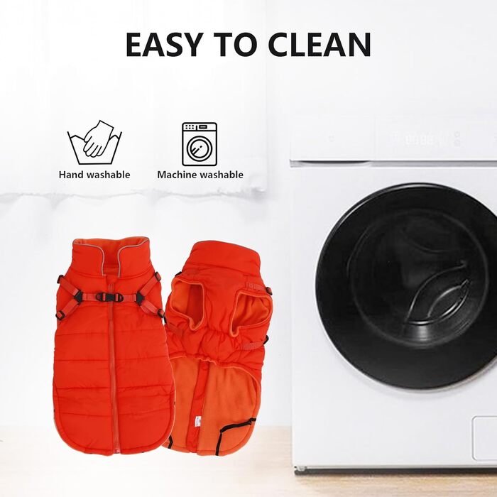 Зимова куртка для собак, жилет, водонепроникна, світловідбиваюча, з флісовою підкладкою, костюм для маленьких собак на вулицю з персоналізованою нашивкою, помаранчевий колір, XL (довжина спини 44 см), XL (персоналізований)