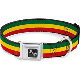 Нашийник для собак Buckle Down Rasta Bone, великий, 38,1–66 см