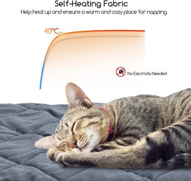 Самогріюча ковдра для котів та собак Nobleza, тепла підстилка, ковдра для собак, термоковдра, що переться