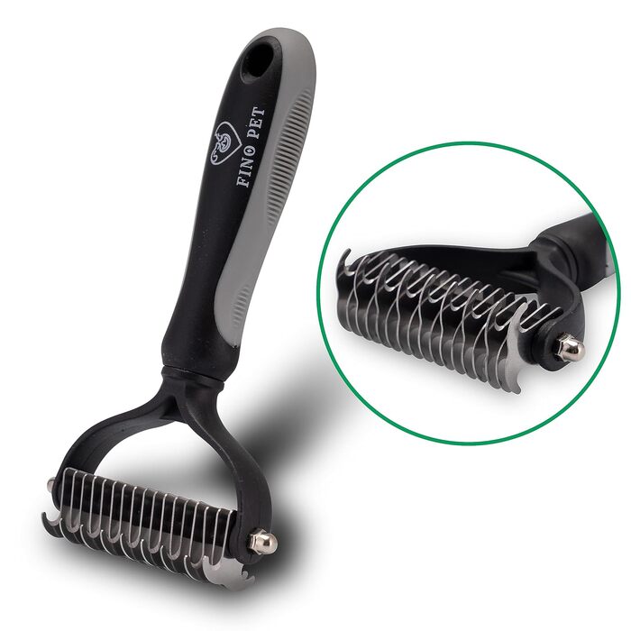 Набір гребінців для собак та котів (2 шт.) - щітка для підшерстка, ефективний догляд за шерстю, ідеально для довгошерстих тварин та підшерстка, аксесуари для котів та собак