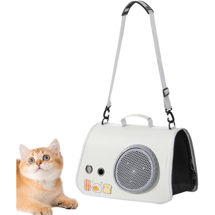 Транспортна сумка для котів, переноска для тварин з плечовими ременями – органайзер для подорожей, кемпінгу та прогулянок