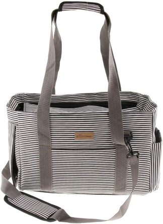 Транспортна сумка для тварин: переноска для собак та котів, сумка для подорожей (сіра)