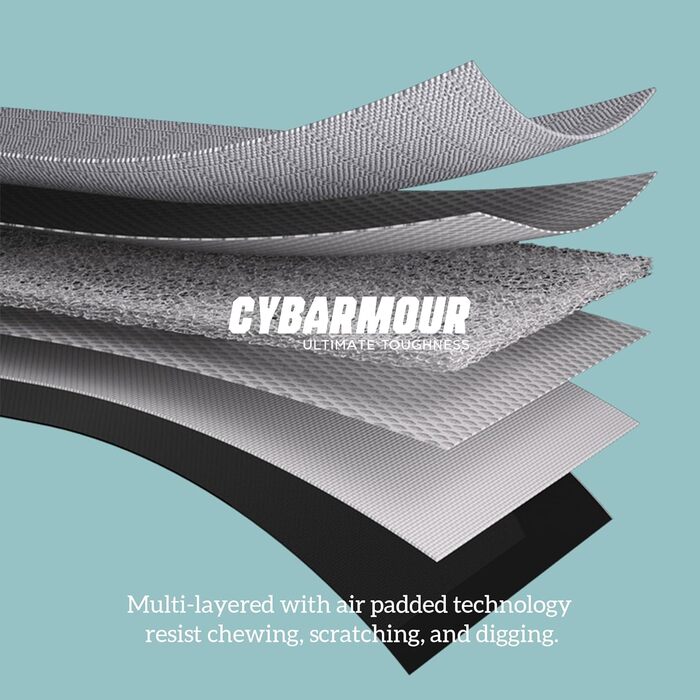 Лежанка для собак з міцного матеріалу, стійка до кусання - кругла, пухнаста, для агресивних собак, 63 см, сірий колір