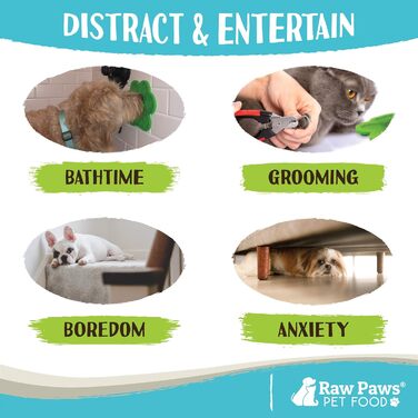 Lick Mat для собак та котів Raw Paws - 2 шт. - Заспокійлива килимок-іграшка для повільного годування, зменшує тривогу