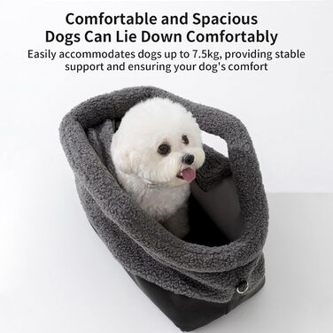 Транспортна сумка для котів Wuyooprt | Водонепроникна сумка-переноска для тварин - з фіксатором безпеки, для маленьких та середніх порід, сірого кольору