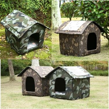 Кіт Будинок для Зовні, Зимостійкий, Водонепроникний, для Вуличних Кітів, 43 x 40 x 45 см