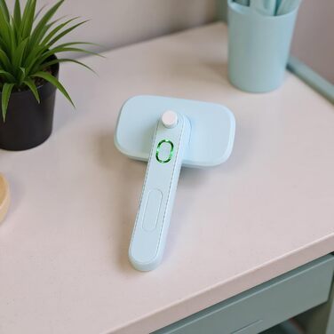 Щітка для видалення шерсті самоочищується - для собак та котів, довге та коротке волосся, дружня до шкіри