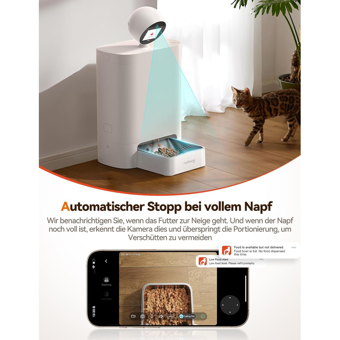 Автоматичний кормушка для котів FEELNEEDY з додатком