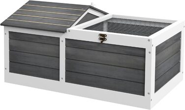 Клітка для тварин PawHut з колесами, 86x54x43 см, з соснового дерева