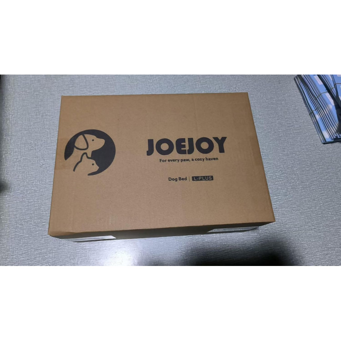 Ортопедичне ліжко для собак JOEJOY, великі породи, миється, нековзне, корзина для собак, 107x76x24 см, сірий колір