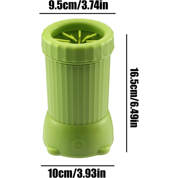 Автоматичний мийник лап для собак, USB-мийка для лап домашніх тварин, розумний автоматичний очищувач лап для середніх собак – для дому, вдома, для середніх та великих порід, цуценят (зелений)