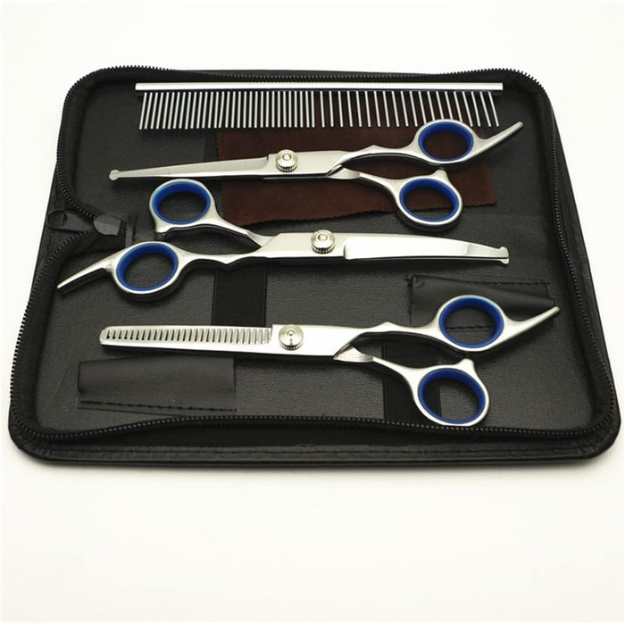 Набір ножиць для грумінгу собак 6 дюймів з безпечними закругленими кінцями, для догляду за шерстю собак та котів, 4 шт.