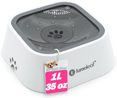Миска для води для собак LumoLeaf, 1л, анти-розливання, для подорожей, не протікає, миска для собак, котів, тварин