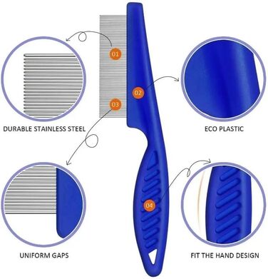 Щітка для собак, інструмент для догляду за шерстю, професійна щітка для собак (Помаранчевий)