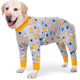 Комбінезон для собак після операції, захисний боді для собак, альтернатива конусу, сірий, 3XL, Giraffe