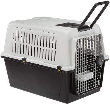 Транспортна переноска для собак Ferplast Atlas 60, сіра, 61 x 91 x 68 см