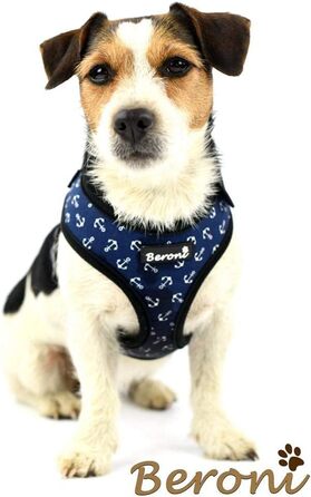 Шлейка для собак Softgeschirr, шлейка для грудей Anker Maritim, регульована, для відпочинку, літо (L (37-42см), M)